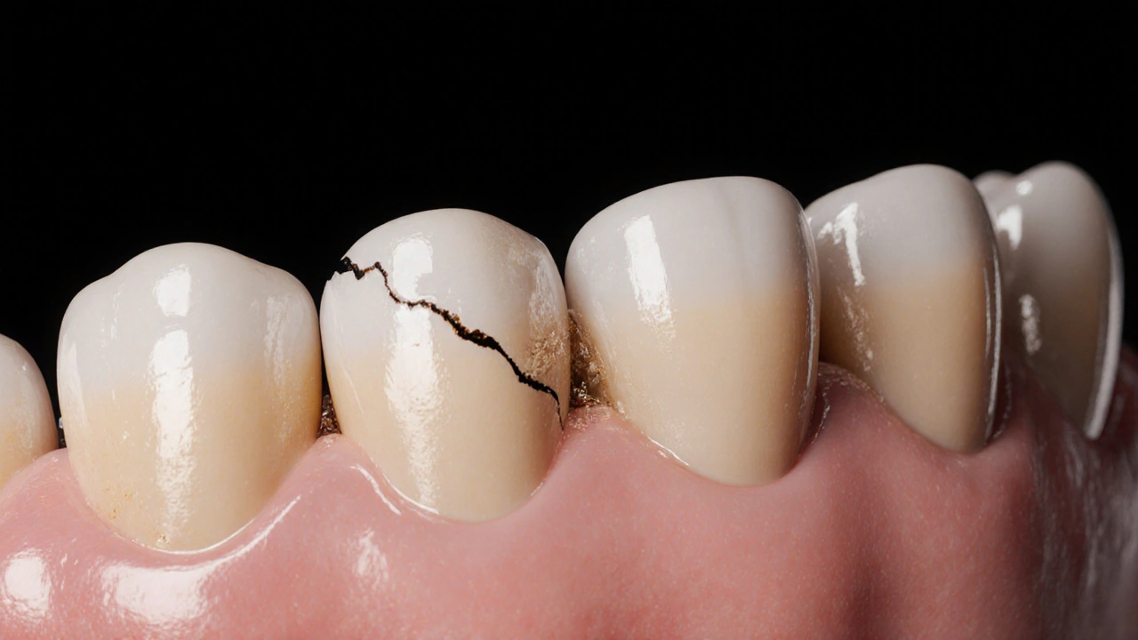 Prasklá zubní sklovina: příznaky, příčiny a jak se léčí