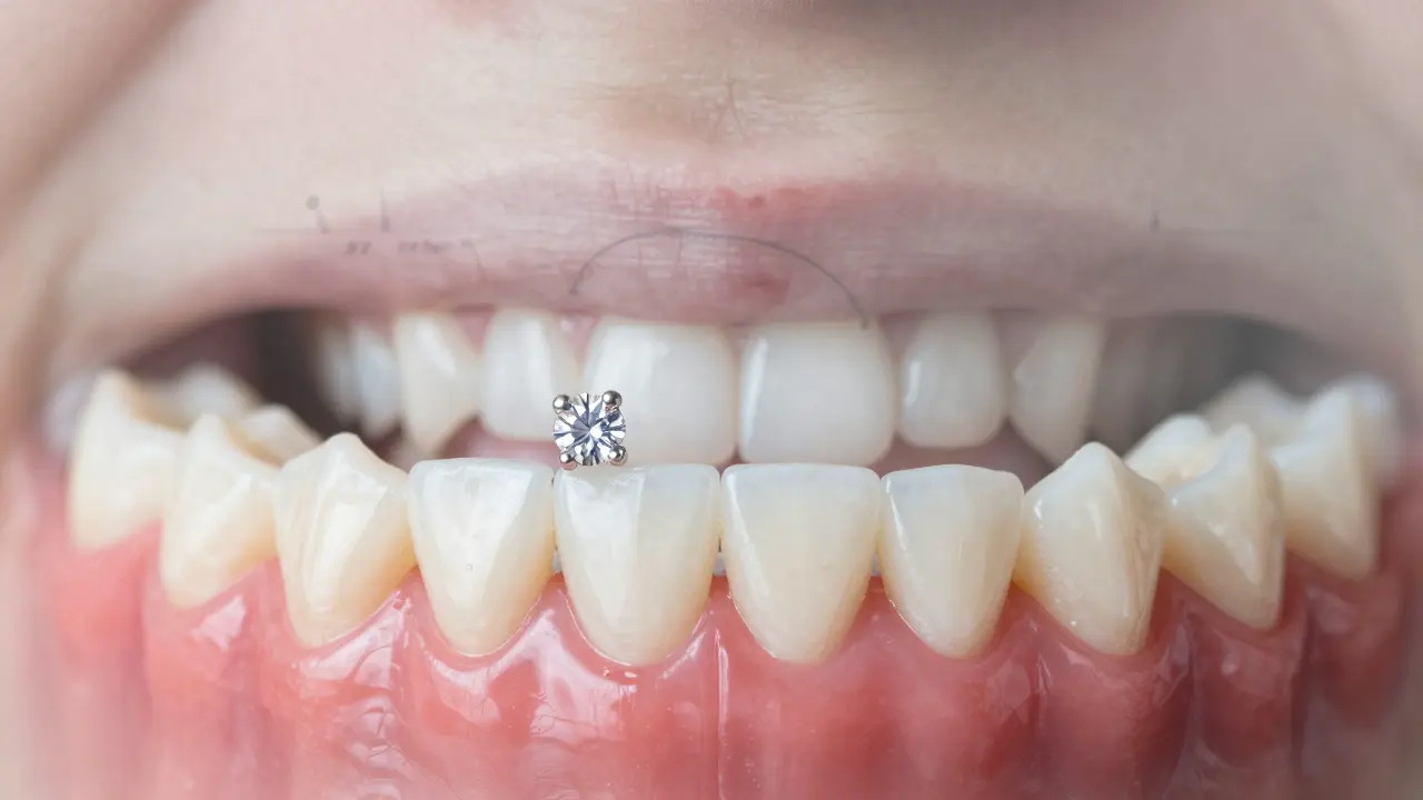 Natural smile with a zirconia crown, contrasted with effects of long-term tooth loss.