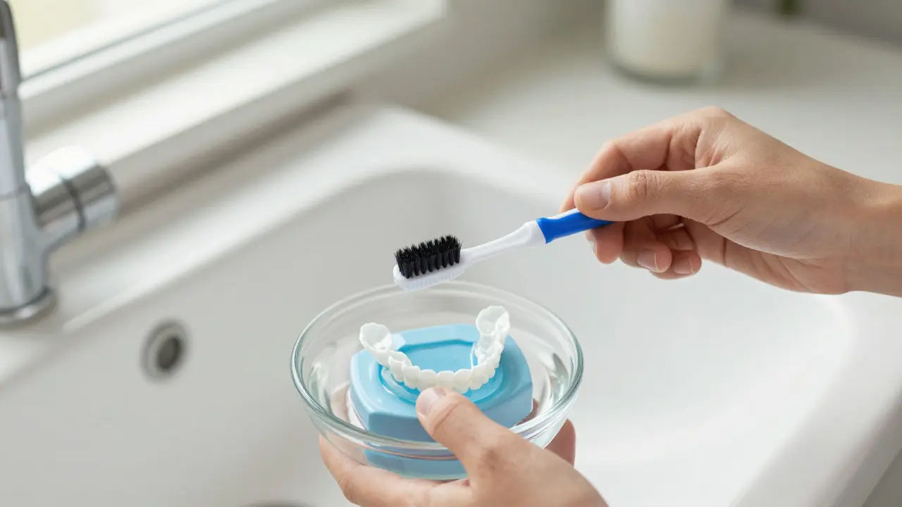 Nasazovací zuby: Jak je bezpečně udržovat