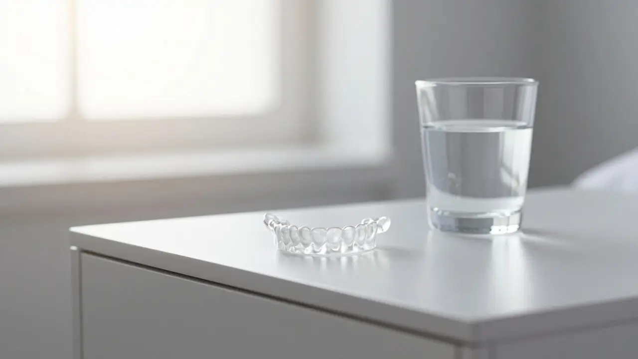 Ochranná dlaha na noční stolku pro dlouhou životnost faset.