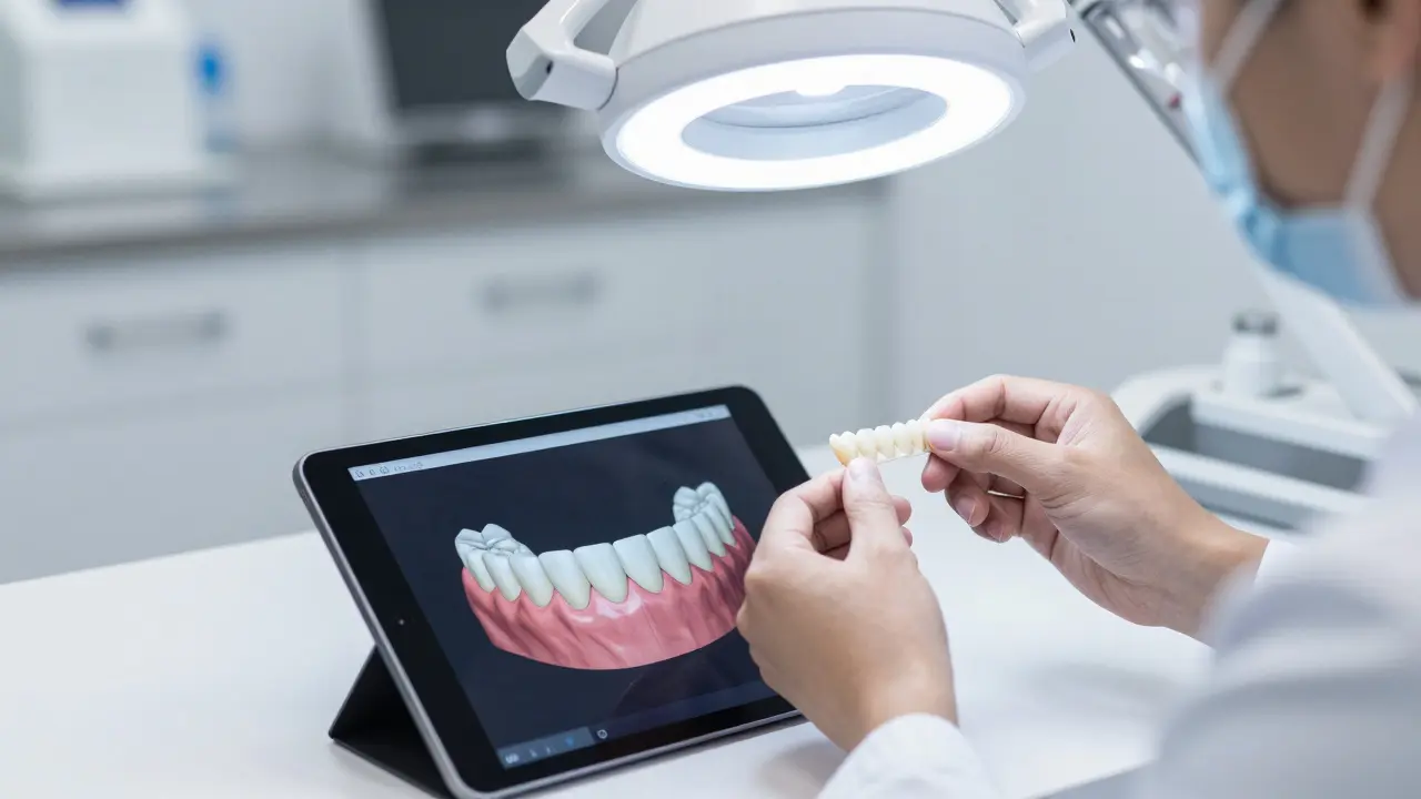 Digitální návrh zubních fazet v moderní stomatologické laboratoři