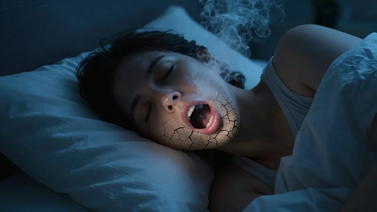 Spánková apnoe a vysychání ústní dutiny