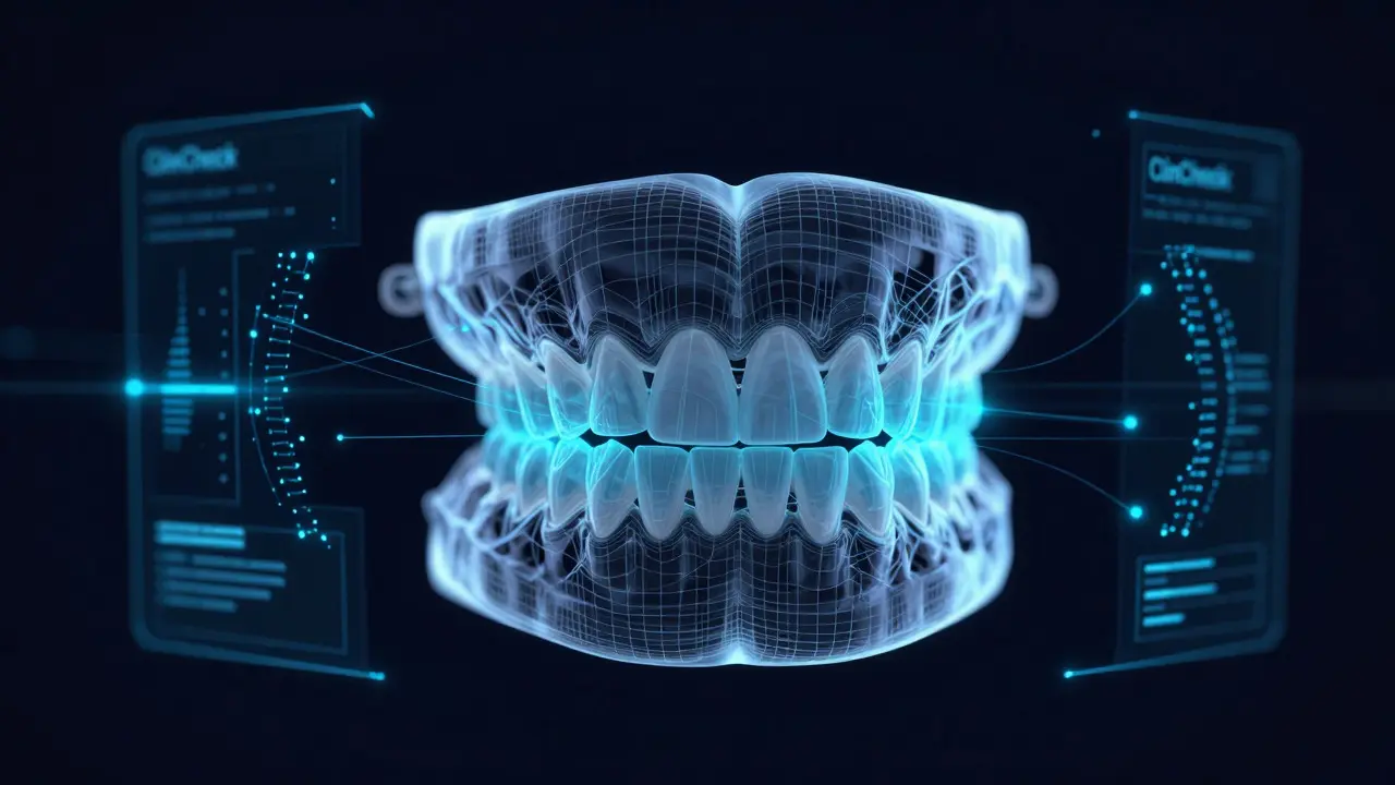 Digitální 3D simulace pohybu zubů pomocí softwaru